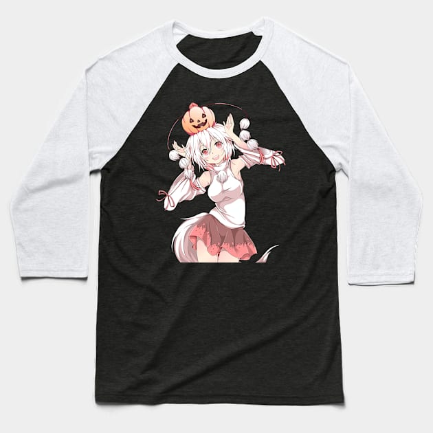 Momiji has a pumpkin Baseball T-Shirt by KokoroPopShop